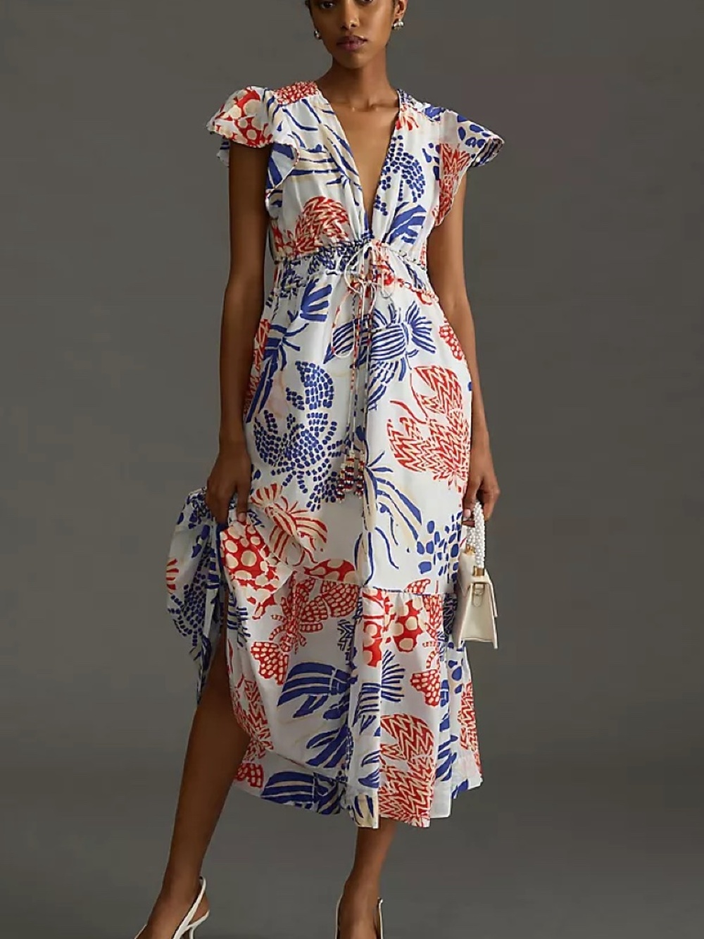 Farm Rio Mixed Lobsters Midi Dress